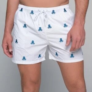 Warren Webber Men’s Octopus Print Swim Shorts
